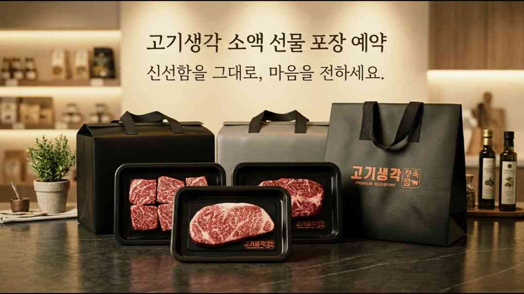 한우 소고기 선물세트 500g 실속형 소액선물 고기생각